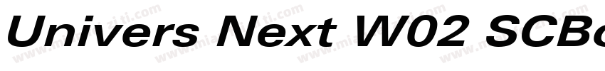 Univers Next W02 SCBold字体转换